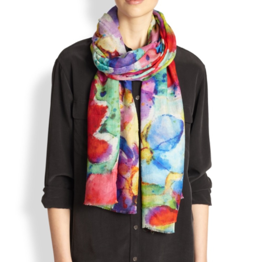 Bindya scarf with Bubble Flora pattern
